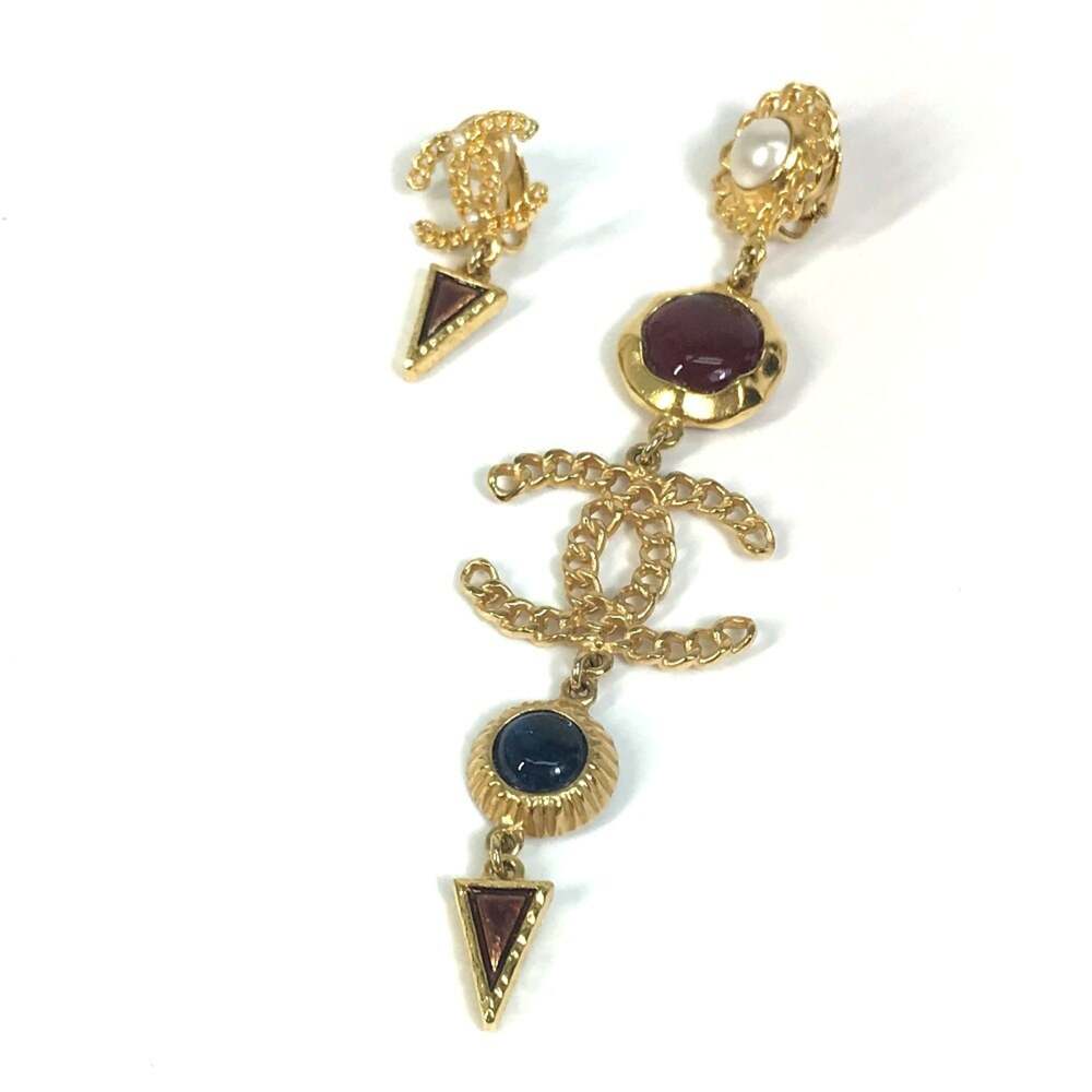 Chanel Cc Logo Clip-On Earrings Metal #312458C13B
